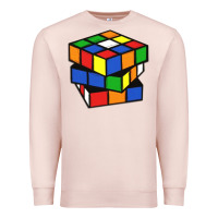 Pale Pink rubik cube Premium Sweatshirt - linhVisuals