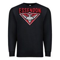Black essendon fc Premium Sweatshirt - linhVisuals