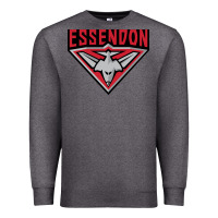 Charcoal Heather essendon fc Premium Sweatshirt - linhVisuals