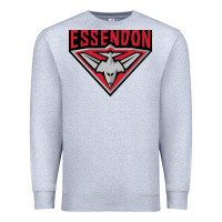 Heather Grey essendon fc Premium Sweatshirt - linhVisuals