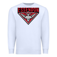 White essendon fc Premium Sweatshirt - linhVisuals