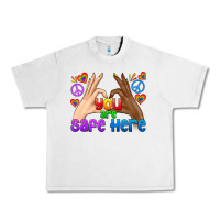 Lunar Rock LGBTQ+ You Are Safe Here Urban Heavy Tee - BundleAndBundleShop
