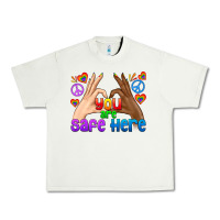 Pistachio LGBTQ+ You Are Safe Here Urban Heavy Tee - BundleAndBundleShop