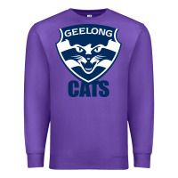 Purple geelong cats Premium Sweatshirt - linhVisuals
