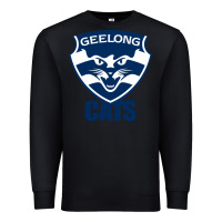 Black geelong cats Premium Sweatshirt - linhVisuals