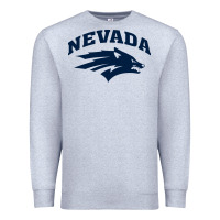 Heather Grey nevada wolf pack Premium Sweatshirt - linhVisuals