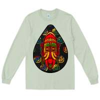 Matcha african masks teardrop  6 Long Sleeve Tee - BundleAndBundleShop
