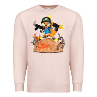 Pale Pink conker the squirrel, bad, video game, game, green, squirel Premium Sweatshirt - linhVisuals