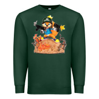 Sports Green conker the squirrel, bad, video game, game, green, squirel Premium Sweatshirt - linhVisuals