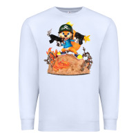 White conker the squirrel, bad, video game, game, green, squirel Premium Sweatshirt - linhVisuals