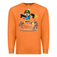 Carrot conker the squirrel, bad, video game, game, green, squirel Premium Sweatshirt - linhVisuals