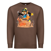 Chestnut conker the squirrel, bad, video game, game, green, squirel Premium Sweatshirt - linhVisuals