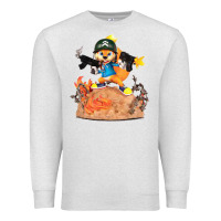 Oatmeal Heather conker the squirrel, bad, video game, game, green, squirel Premium Sweatshirt - linhVisuals