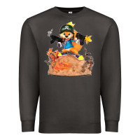 Smoke conker the squirrel, bad, video game, game, green, squirel Premium Sweatshirt - linhVisuals