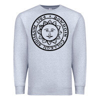 Heather Grey bowdoin college x Premium Sweatshirt - linhVisuals