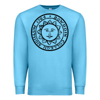 Ocean Blue bowdoin college x Premium Sweatshirt - linhVisuals