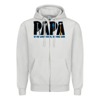 Dove Grey if he can't fix it no one can Zipper Hoodie - JahusDesignShop