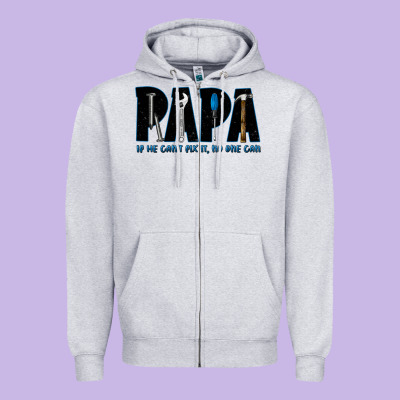 If He Can't Fix It No One Can Zipper Hoodie Designed By Jahusdesignshop