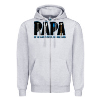 Heather Grey if he can't fix it no one can Zipper Hoodie - JahusDesignShop