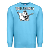 Ocean Blue true religion [tw] Premium Sweatshirt - linhVisuals