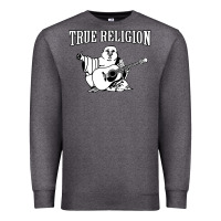 Charcoal Heather true religion [tw] Premium Sweatshirt - linhVisuals