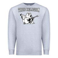 Heather Grey true religion [tw] Premium Sweatshirt - linhVisuals