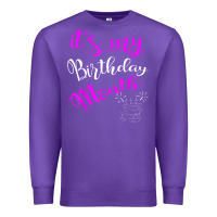 Purple it's my birthday month party Premium Sweatshirt - linhVisuals