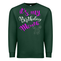 Sports Green it's my birthday month party Premium Sweatshirt - linhVisuals
