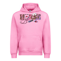 Fuchsia Pink valentines day nurse Urban Hoodie - RanaPortraitStore