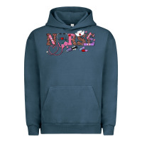 Pigment Midnight Navy valentines day nurse Urban Hoodie - RanaPortraitStore