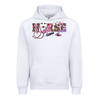White valentines day nurse Urban Hoodie - RanaPortraitStore