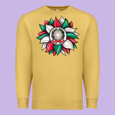 Sunflower İtalian Flag Premium Sweatshirt Designed By Jahusdesignshop