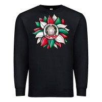 Black sunflower i̇talian flag Premium Sweatshirt - JahusDesignShop