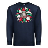 Navy sunflower i̇talian flag Premium Sweatshirt - JahusDesignShop