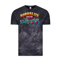 Cloud Black Normalize our differences Autism Vintage Tee - FaDigitalArtStudio