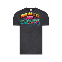 Vintage Black Normalize our differences Autism Vintage Tee - FaDigitalArtStudio