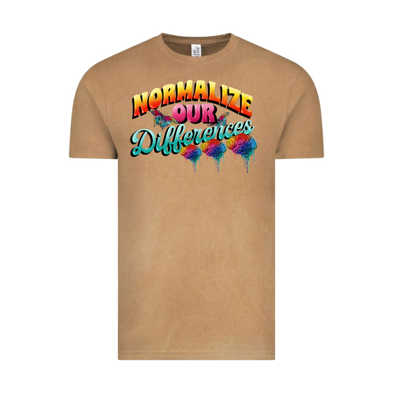 Normalize Our Differences Autism Vintage Tee by FaDigitalArtStudio | Teevron