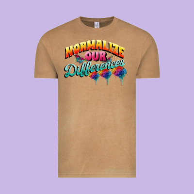Normalize Our Differences Autism Vintage Tee Designed By Fadigitalartstudio