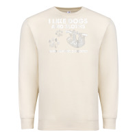 Sandshell i like dogs and sloths and maybe 3 people funny animals Premium Sweatshirt - linhVisuals