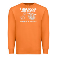 Carrot i like dogs and sloths and maybe 3 people funny animals Premium Sweatshirt - linhVisuals