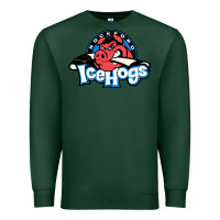 Sports Green #the icehogs rockford Premium Sweatshirt - linhVisuals