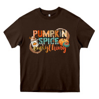 Chocolate Brown pumpkin spice everything Heavy Core Tee - CowGirlArtShop