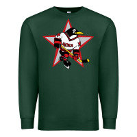 Sports Green red penguin 1990's russian Premium Sweatshirt - linhVisuals
