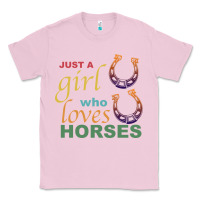 Bubblegum Pink Just a Girl Who Loves Horses Classic Tee - Bettercallsaul