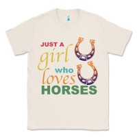 Natural Just a Girl Who Loves Horses Classic Tee - Bettercallsaul