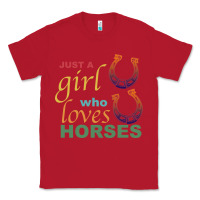 Red Just a Girl Who Loves Horses Classic Tee - Bettercallsaul
