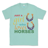 Seafoam Just a Girl Who Loves Horses Classic Tee - Bettercallsaul