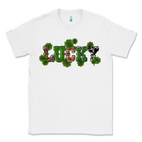 White st patricks day lucky shamrock Classic Tee - RanaPortraitStore