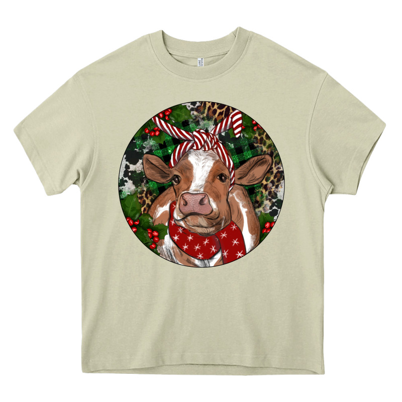 Brown Cow Christmas Heavy Core Tee by RanaPortraitStore | Teevron
