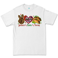 White Peace love tacos Mexico Premium Tee - HowdyJamesFarm